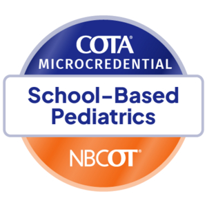 COTA Microcredential School-Based Pediatrics digital badge