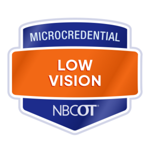 Microcredential Low Vision digital badge