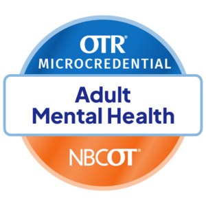 OTR Microcredential Adult Mental Health digital badge